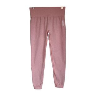 gymshark adapt seamless leggings heather orange marl size S